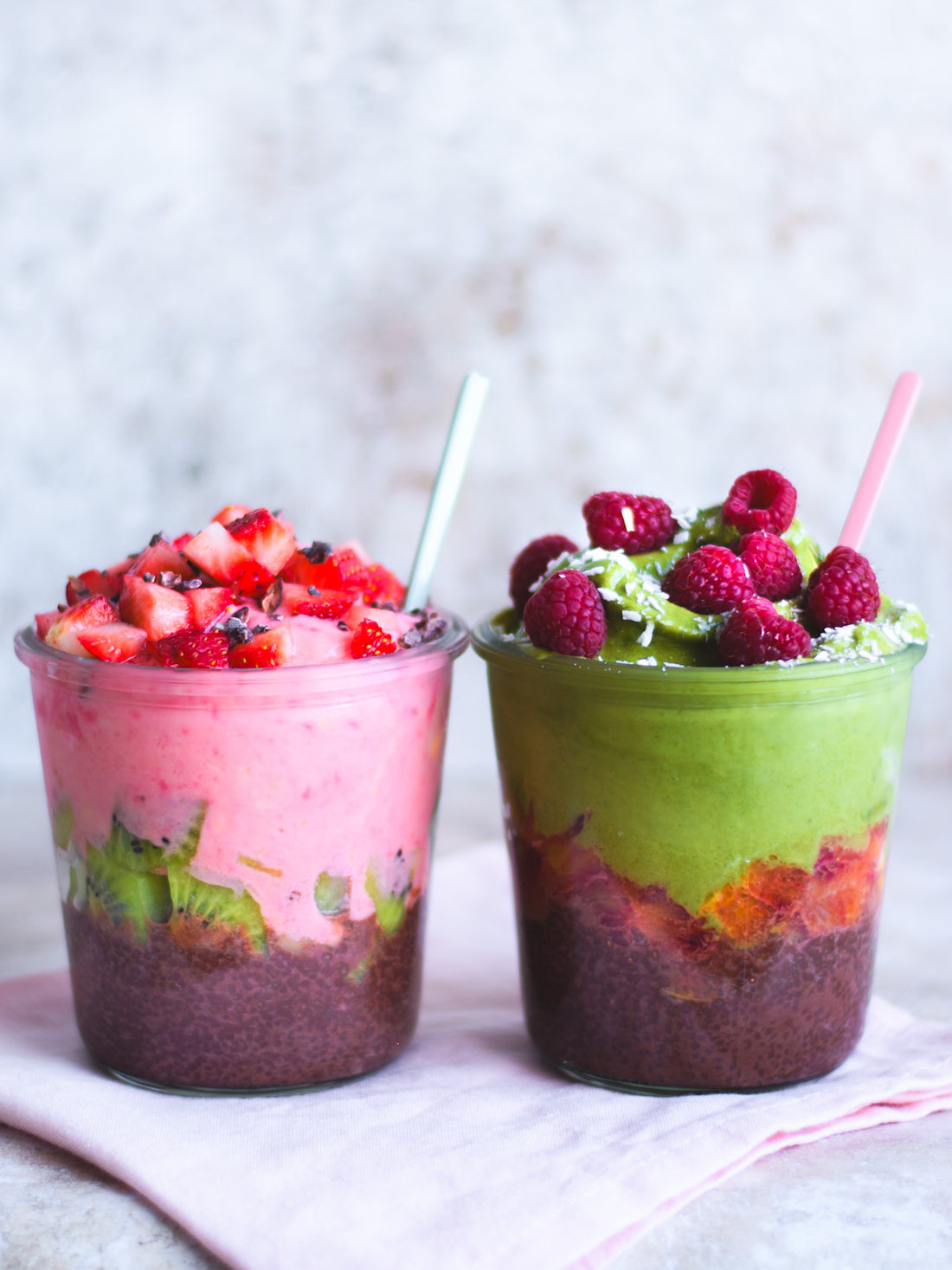 Superfood Breakfast Jars, Chocolate Chia Pudding Recipe, Mango Smoothie, Sakura Powder, Moringa Powder, Organic Raw Cacao, Healthy Breakfast Ideas, Plant-Based Nutrition, Nutrient-Rich Breakfast, Breakfast-in-a-Jar, Vegan Breakfast Recipes.