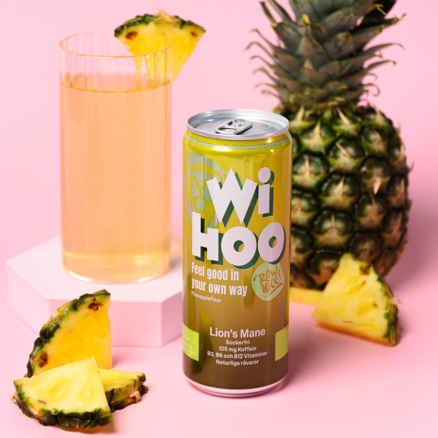 Wihoo Energy Drink - Ananas &  Päron x 24