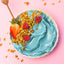 blå spirulina smoothie bowl