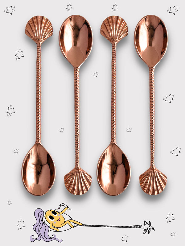 Shell Spoons x4 Kit